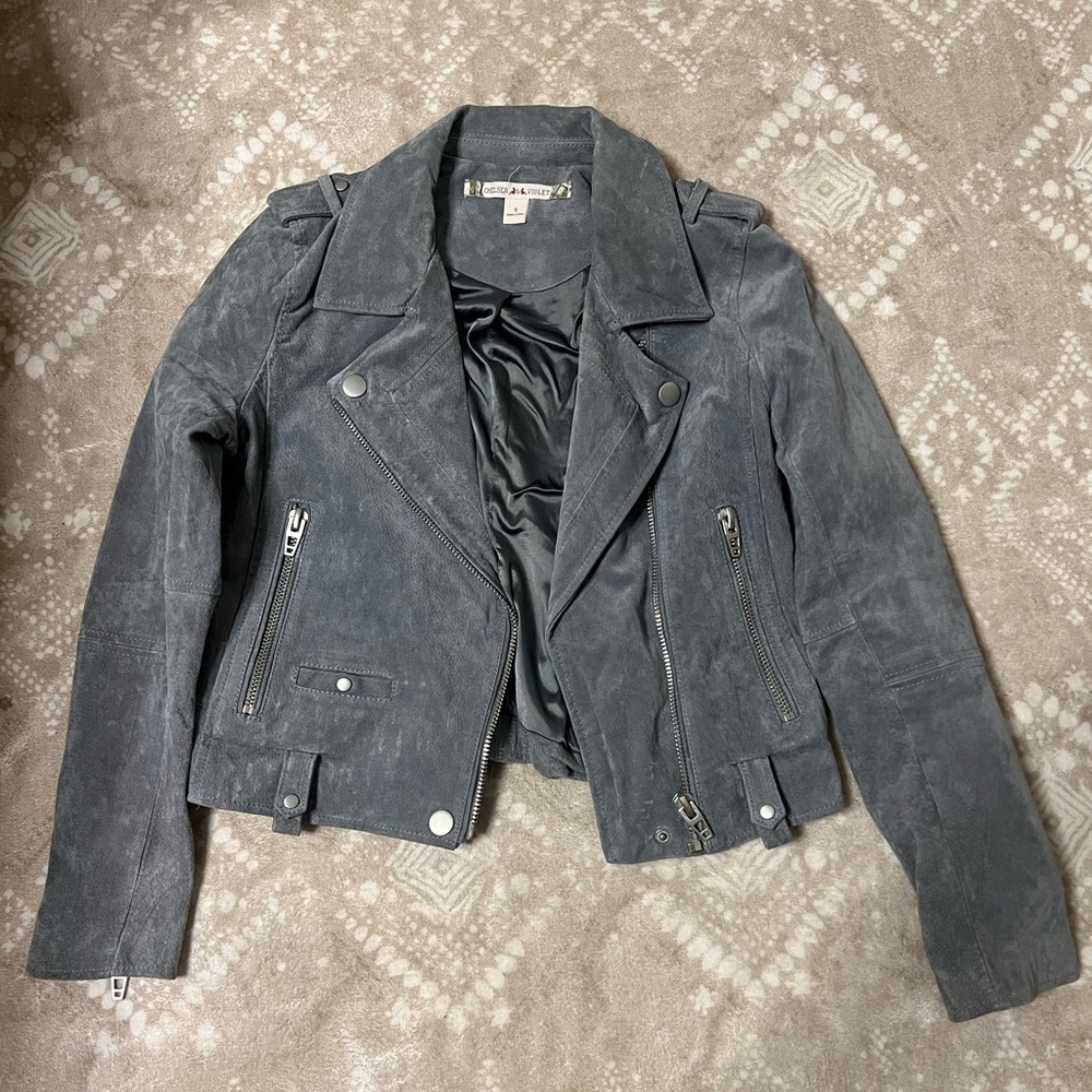 Chelsea & Violet Leather Moto Jacket Size S